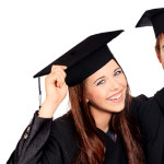 graduates smiling